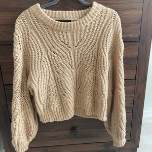Chunky Knit Sweater tan